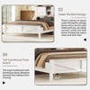 NicBex Full/Queen Farmhouse Bed Frame with Move Storage Headboard,Platform Bed with Charging Station,No Box Spring Needed,White/Gray - 4 of 4