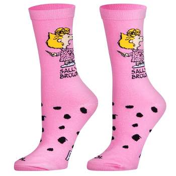 Cool Socks, Sally Brown, Funny Novelty Socks, Medium