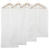 Stockroom Plus Set of 8 Clear Hanging Garment Bag Covers, Zippered Closet Storage Organizer for Dresses, Suits, Clothes, 4 Sizes - 4 of 4