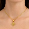 Gold-Tone North Star Pendant Necklace with Cubic Zirconia, Celestial Jewelry for Women, Symbol of Guidance & Elegance for Daily & Special Occasions - 2 of 4