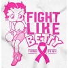Breast Cancer Fight Like Betty Boop Womens Graphic T Shirt Tees Brisco Brands - 2 of 4