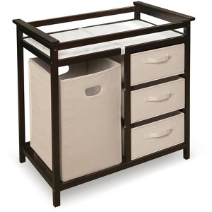 Badger Basket Modern Baby Changing Table with Hamper and 3 Baskets - 1 of 4