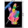 Trends International Jason Naylor - Peace Sign Hand Framed Wall Poster Prints - 3 of 4