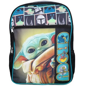 Star Wars Mandalorian Grogu 16" Boys School Backpack with pockets - 1 of 4