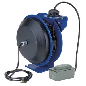 Coxreels  Cord Reel,50ft,12 AWG,GFCI,120VAC PC13-5012-F - 1 of 4