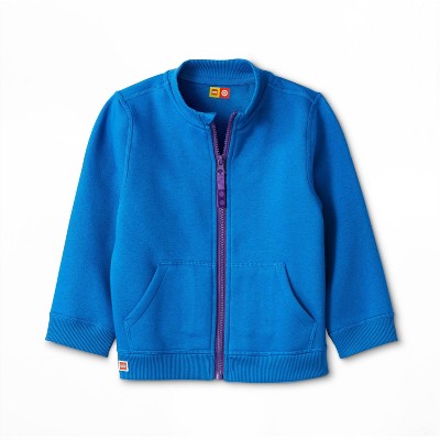 Toddler Adaptive Track Zip-Up Sweatshirt - LEGO® Collection x Target Blue 2T