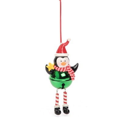 Transpac Acrylic Dangle Leg Christmas Bell Ornament for Festive Tree Decor and Holiday Celebrations
