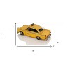 HomeRoots 13" Yellow Metal Hand Painted NYC Taxi Tabletop Sculpture - 3 of 4