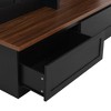 NicBex 4-in-1 Hall Tree with 6 Hooks, 2 Large Storage Cabinets, 4 Top Storage Compartments and Bench for Hallway, Living Room, Office - 4 of 4