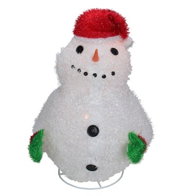 Sterling 24" Pre-Lit Red and White Snowman Outdoor Christmas Yard Decor