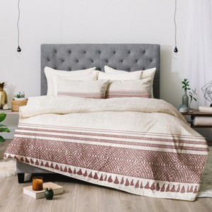 Beige Holli Zollinger Sandstone Tassel Comforter Set (Twin) - Deny Designs, Size: twin/twin extra long