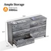 Karl Home 6-Drawer Grey MDF (Medium-Density Fiberboard) 53.94in. W Chest of Drawer - 3 of 4