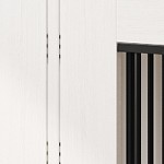 brown + straight oak white