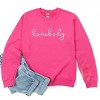 Simply Sage Market Embroidered Homebody Cursive Sweatshirt - 3 of 4
