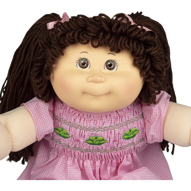 Jazwares Cabbage Patch Kids Vintage Retro Style Yarn Hair Doll - Original Brunette Hair/Brown Eyes 16", 3 of 6