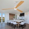 72 Inch Solid Wood Ceiling Fan With Remote And LED Light, Modern Farmhouse Ceiling Fan With Reversible DC Motor For Indoor Or Outdoor Use - 2 of 4