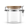 JoyJolt Kitchen Storage Jars with Airtight Bamboo Clamp Lids - 19 oz - Set of 2 - 4 of 4