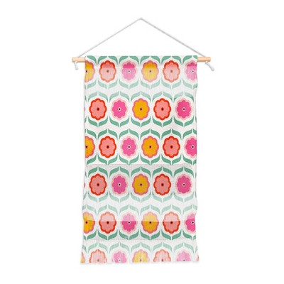 Showmemars Bright Retro Geometric Pattern Small Fiber Wall Hanging - Society6