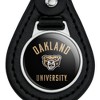 Oakland Golden Grizzlies Black Leather Keychain - 3 of 4