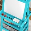 Acoinel Double Sided Art Easel with Storage Bins for Kids - 2 of 4