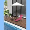 22"Folding Chaise Lounge Chair, Pool Sun Tanning Chair - 2 of 4