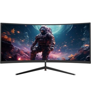 Z-EDGE 30" Ultrawide Curved Gaming Monitor, 200Hz 1ms, UWFHD(2560x1080) 21:9, 1500R Curved, FreeSync, PIP/PBP, Support VESA Mount - 1 of 4
