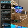 Vlsrka LED Night Stand with Charging Station, 3-Color Dimmable Lights, Modern Bedroom Bedside Table with Drawers, Open Shelf, Metal Legs - 3 of 3