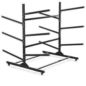 Black 6-Kayak Freestanding Storage Rack ¨C Heavy-Duty Steel Kayak Hanger with Wheels & Straps for Outdoor/Indoor Use (Double-Sided, 1-Pack) - 1 of 4