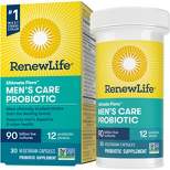 Renew Life Ultimate Flora Men's Care Probiotic, 90 Billion CFU, 30 Capsules