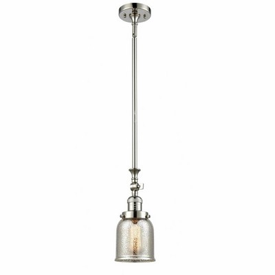 Bell - 1 Light Stem Hung Tiltable Mini Pendant In Industrial Style-14 Inches Tall and 5 Inches Wide