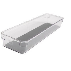 Lexi Home 13" x 4" Acrylic Kitchen Organizer with Rubber Lining - 1 of 4