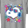 Women's - Peanuts - Snoopy Groovy Heart Short Sleeve Graphic T-Shirt - 2 of 4
