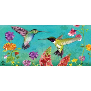 Briarwood Lane Hummingbird Greeting Mini Mat 22x10 Indoor Outdoor Doormat - 1 of 3
