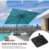 PURPLE LEAF Cantilever Telescopic Umbrella for Swimming Pool, Patio, Porch, Garden - 2 of 4