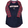 Harry Potter Girls Big Griffyindor Raglan Nightgown Blue - 2 of 4
