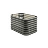 Stratco Corrugated Iron Metal Double Height Raised Garden Bed, Slate, 14 CF Capacity - 2 of 2