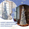 NAYSAYE 7FT Pre-Lit Christmas Tree Fully Decorated Snow Flocked Artificial Xmas Tree for Living Room Home Office, White, 25.5"*25.5"*84" - 4 of 4