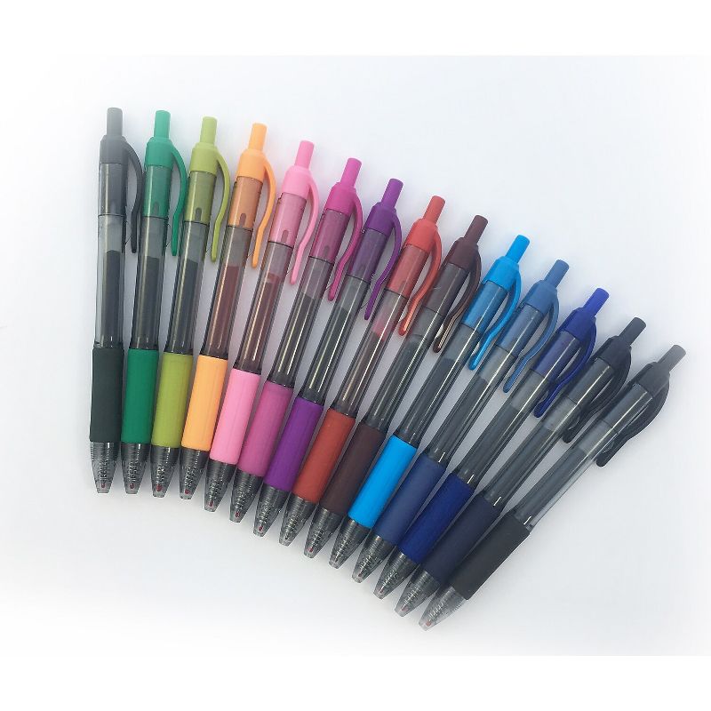 Zebra Sarasa Retractable Gel Pen Assorted Ink Medium 14/Pack 46824, 3 of 4