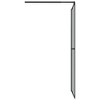 VidaXL Walk-in Shower Screen 46.5 in.x74.8 in. Dark Tempered Glass - 4 of 4