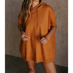 Women's Jeannie Short Sleeve Hoodie Top - Sunland 17 - 1 of 3