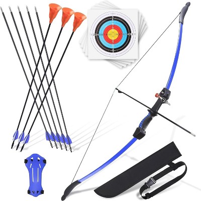 Recurve Bow Set for Teens & Adults - Beginner Archery Kit with 8 Arrows & 5 Targets, Outdoor Backyard Sports Gift