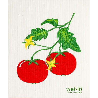 Wet It Dishcloth, Tomato Vine; Tov