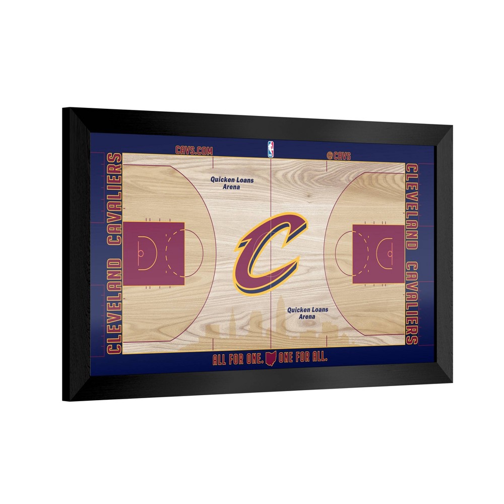 NBA Cleveland Cavaliers Team Court Framed Plaque