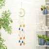 41.5" Iron Contemporary Moon and Star Windchime Gold/Orange/Blue - Olivia & May: Wall-Mounted Outdoor Decor - 2 of 4