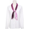 INSPIRE CHIC Women's Contrast Color Square Gradient Colorful Satin Silky Neck Scarves 1Pc - 2 of 4