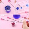 JDICTION 11-Piece Silicone Resin Mold Tools Kit - Precision Stirring Needle, Spoon & Tweezers for DIY Epoxy, Jewelry & Art Crafts (Rose Red) - 3 of 4