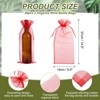 Unique Bargains Organza Drawstring Wine Bottle Wrapping Gift Bags 14.5" x 5.5" 20 Pcs - 2 of 4