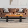 vidaXL Coffee Table Multicolour Solid teak and mango wood with clear resin - 3 of 4