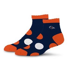 NCAA Texas San Antonio Roadrunners Big Dot Fuzzy Sleep Soft Socks - 1 of 3