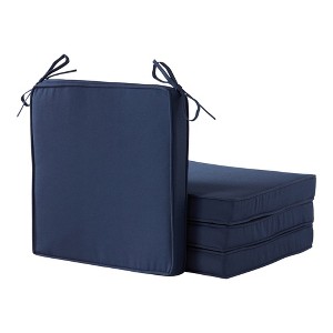 18in Square Outdoor Chair Pad Set of 4 - 1 of 4